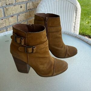Lucky Brand suede ankle boots
